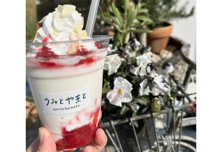 いちごのフラッペ